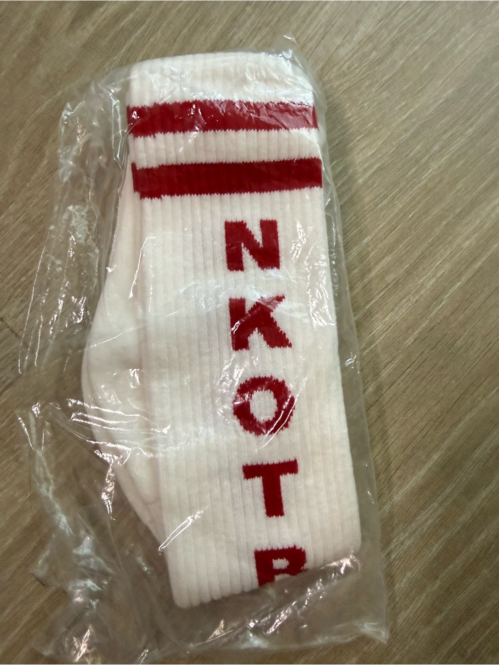 NKOTB White Crew Socks OS